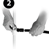 Picture of 1/2" PVC to 1/2" Poly Tubing