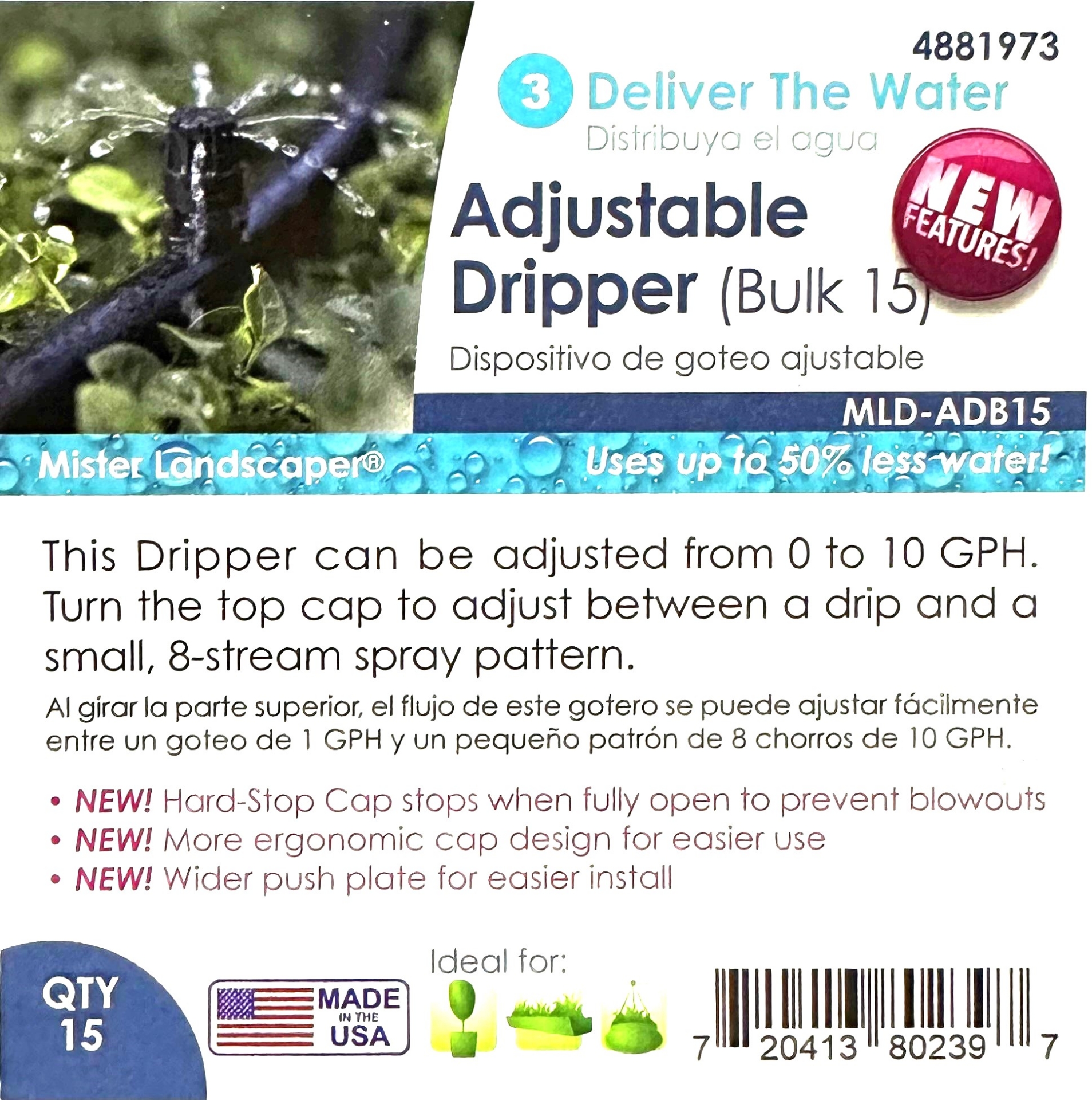 Picture of Adjust Drip/Spray 15pc-(QTY 15)