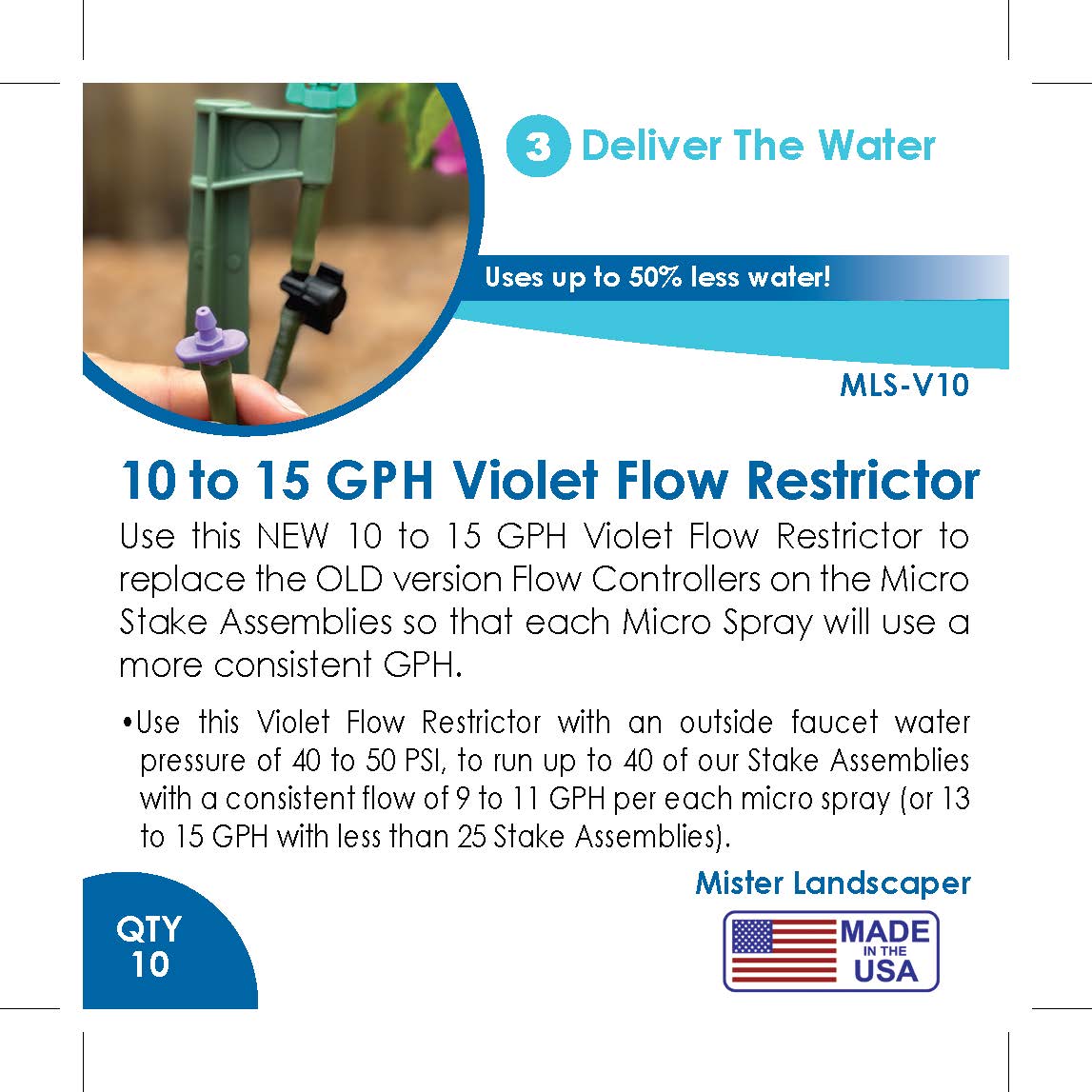 Picture of VIOLET FLOW RESTRICTOR-(Qty 10)