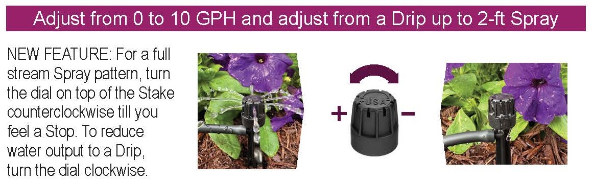 Picture of Patio & Potted Plant Drip Kit w/8 ADJ Drip/Spray Stakes