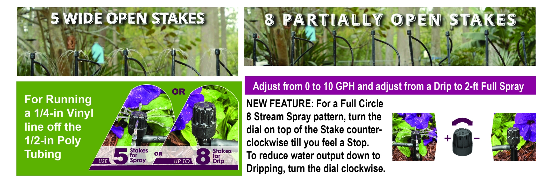 Picture of Patio & Potted Plant Drip Kit w/30 ADJ Drip/Spray Stakes