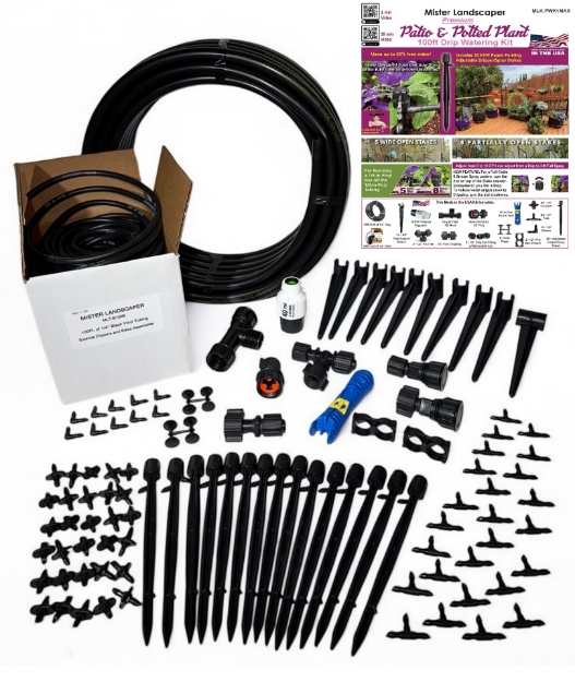 Picture of Patio & Potted Plant Drip Kit w/30 ADJ Drip/Spray Stakes