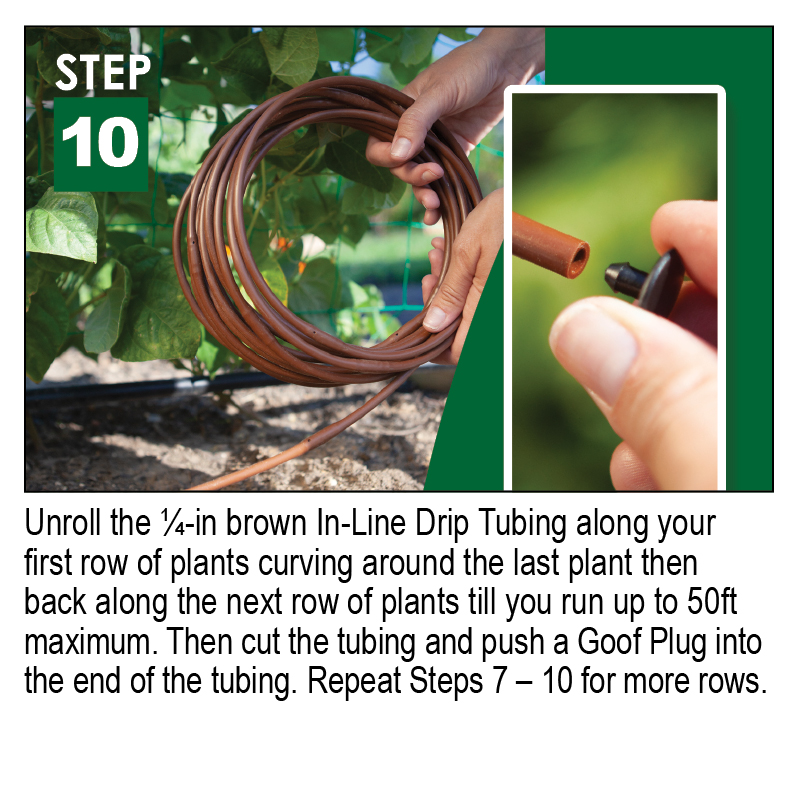 Picture of Vegetable Garden Drip Kit-12 in Spacing