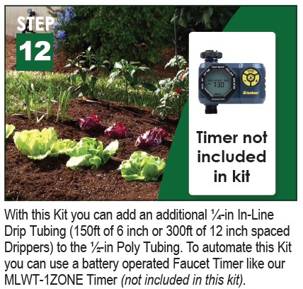 Picture of Vegetable Garden Drip Kit-6 in Spacing