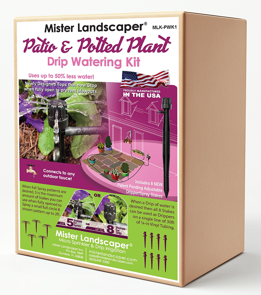 Picture of Patio & Potted Plant Drip Kit w/8 ADJ Drip/Spray Stakes